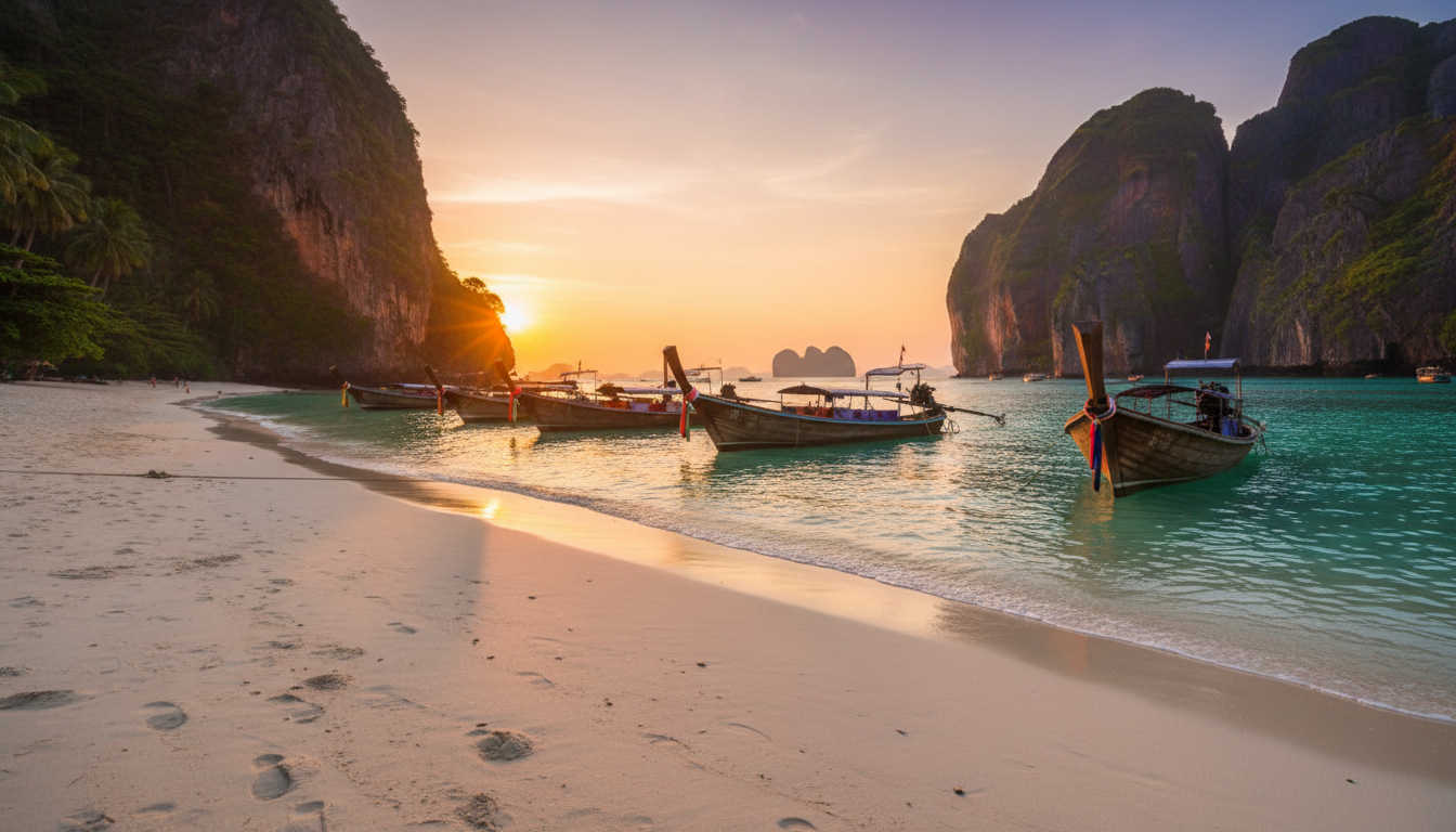 explorez railay beach, un véritable joyau caché, et laissez-vous envoûter par son paradis enchanteur entre falaises spectaculaires et eaux turquoise.