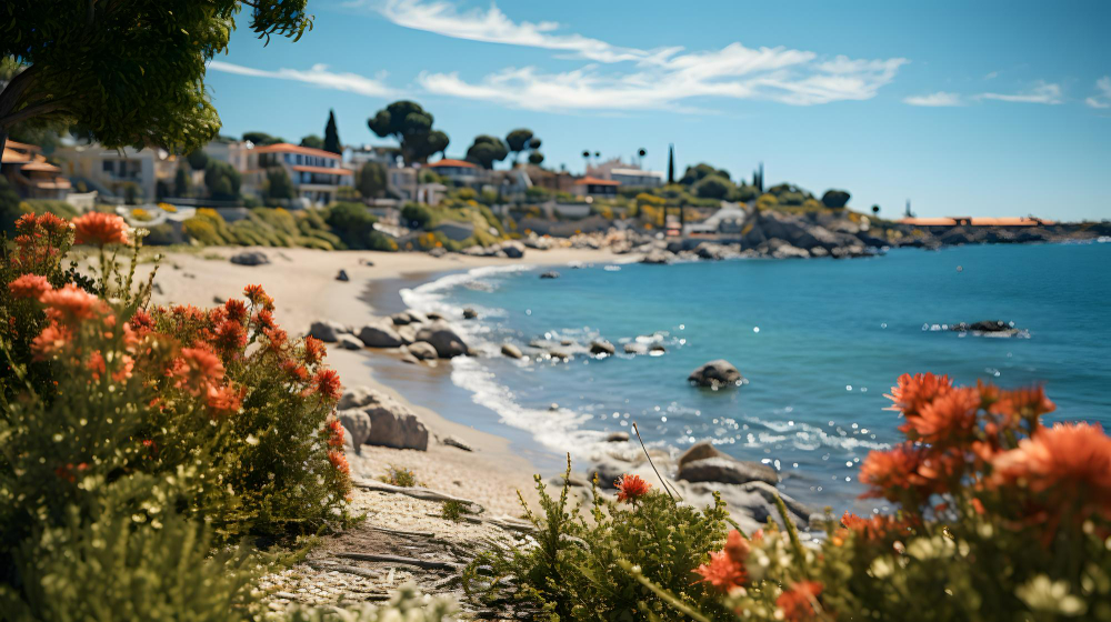 vue de Theoule sur mer