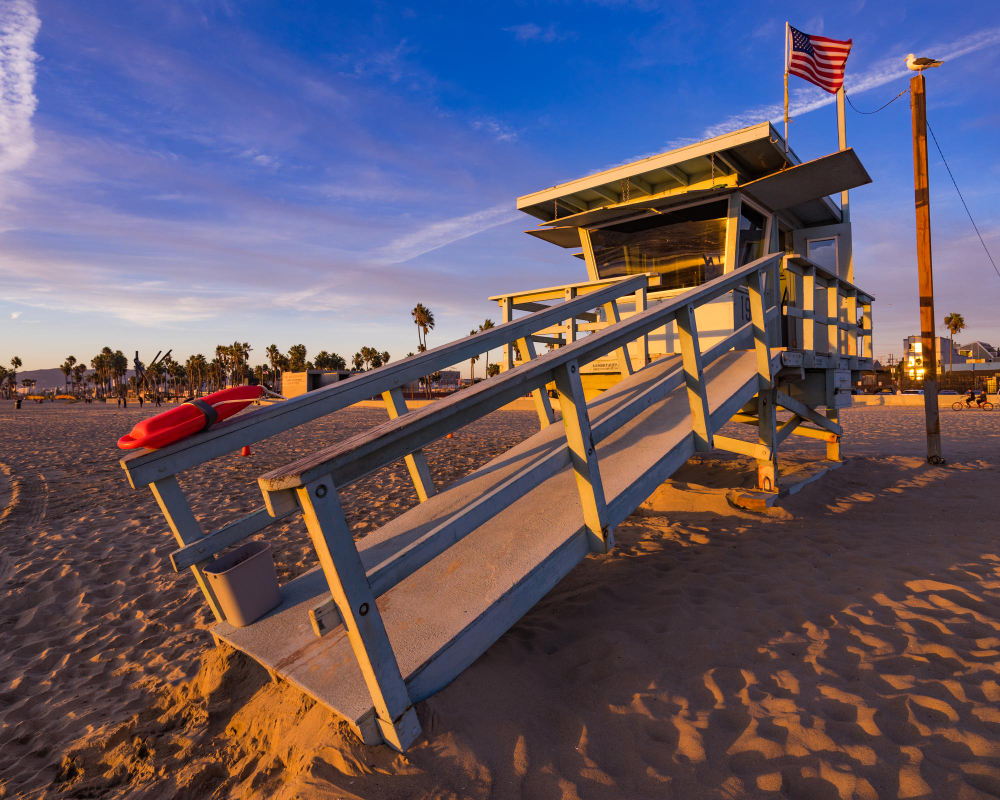 un plage de Los Angeles