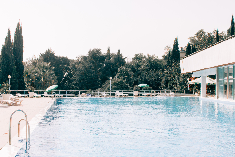 une piscine de camping