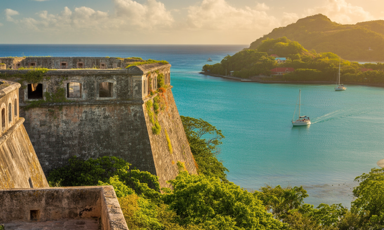 découvrez le fort napoléon, une forteresse emblématique située sur les hauteurs des saintes, alliant histoire, panoramas spectaculaires et jardin botanique pour une visite inoubliable.