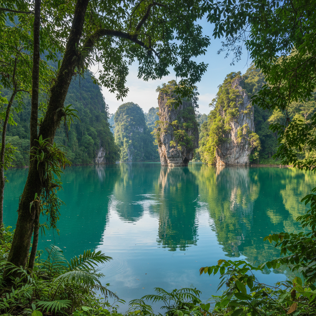 découvrez pourquoi le parc national de khao sok, avec sa jungle luxuriante, ses formations karstiques spectaculaires et son lac émeraude, est considéré comme un joyau caché de la thaïlande. parfait pour les amoureux de la nature et les aventuriers en quête d’authenticité.