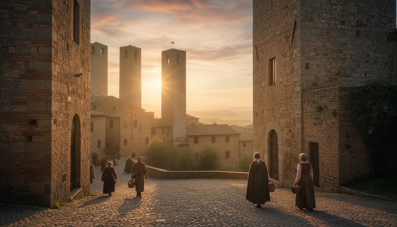 découvrez san gimignano, la cité médiévale aux mille tours majestueuses, riche en histoire, architecture et panoramas à couper le souffle au cœur de la toscane.