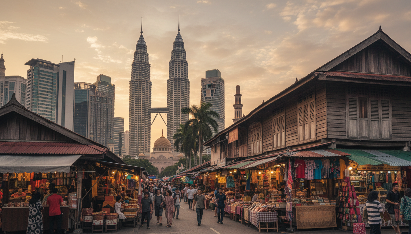 découvrez kuala lumpur, une ville où la modernité urbaine se mêle harmonieusement aux racines traditionnelles, offrant un mélange unique de culture, architecture et innovation.