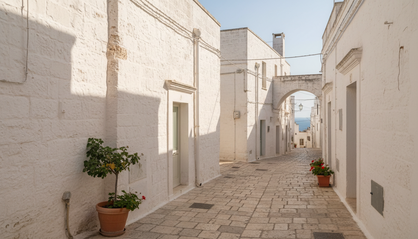 découvrez ostuni, la perle blanche des pouilles, avec ses ruelles pittoresques, son architecture éclatante et son charme méditerranéen unique. partez à l'aventure au cœur de cette ville enchâssée entre histoire et nature.