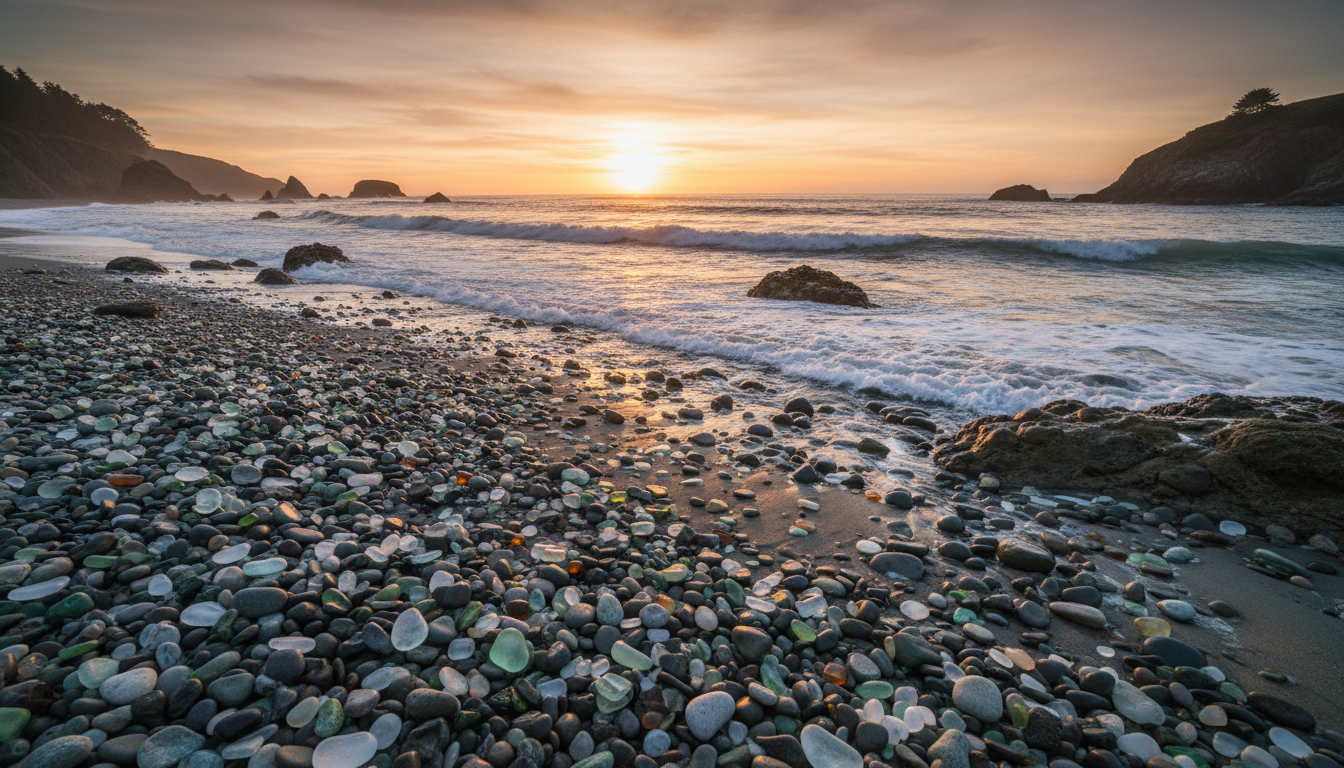 découvrez glass beach en californie, un trésor naturel unique où verre poli et histoire se rencontrent pour offrir un paysage fascinant et chargé d'histoires.