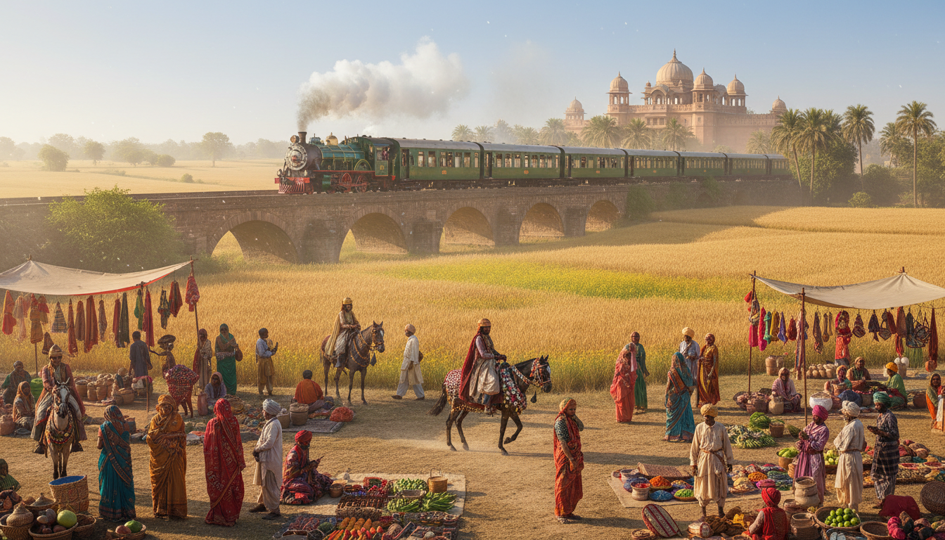 découvrez les paysages époustouflants de l'inde à bord du luxueux maharajas express, pour un voyage inoubliable entre culture, histoire et confort royal.